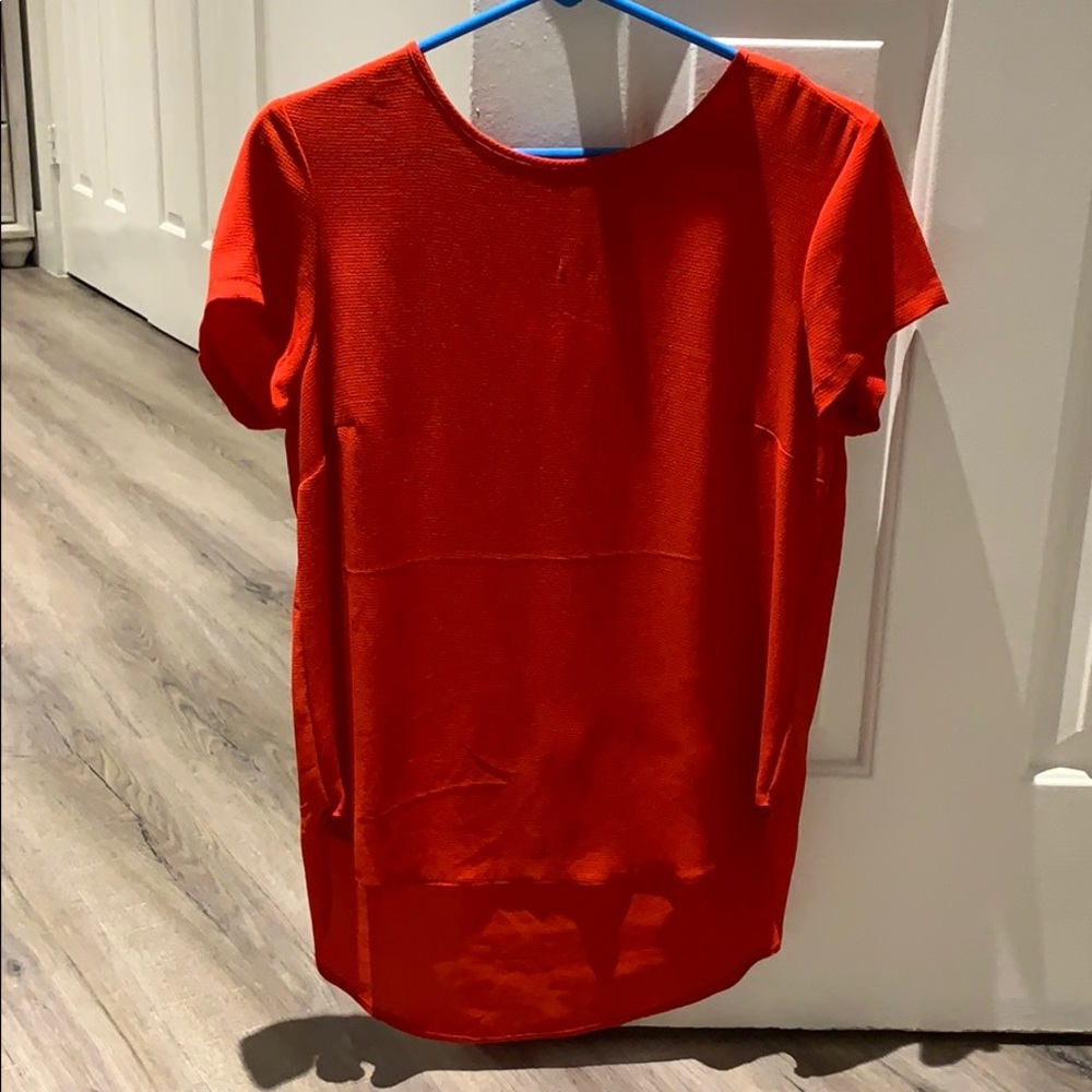 Red blouse
